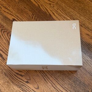 On Running Tan White Empty Shoe Box